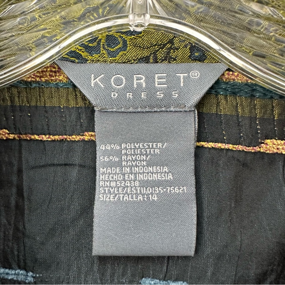 Koret Dress Floral Patchwork Textured Blazer Jacket Boho Art To Wear Women's 14 - Picture 6 of 10